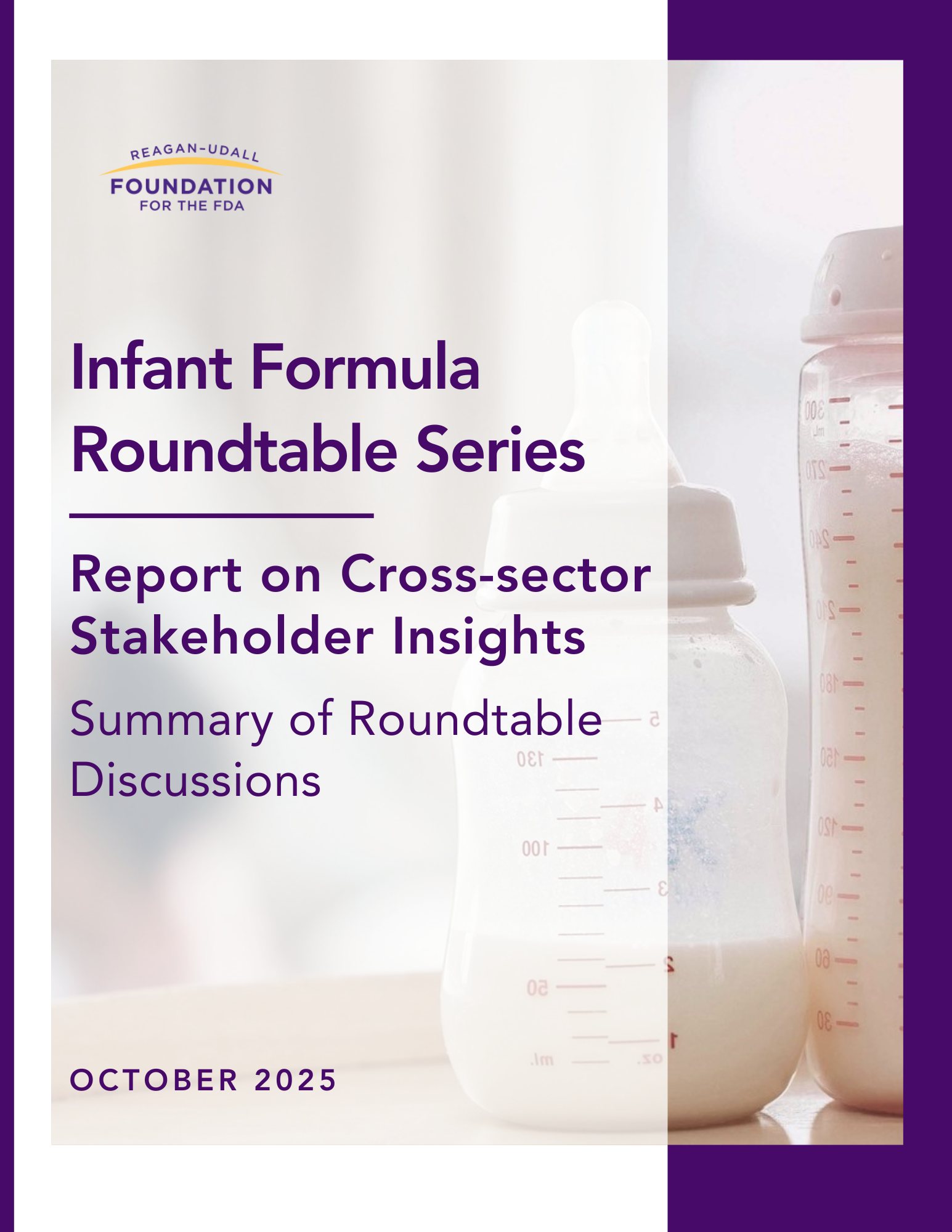 Infant Formula Roundtables Report